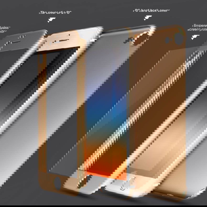 Θηκη 360° Full Cover Χρυση - iPhone 7 Plus / 8 Plus - iThinksmart.gr