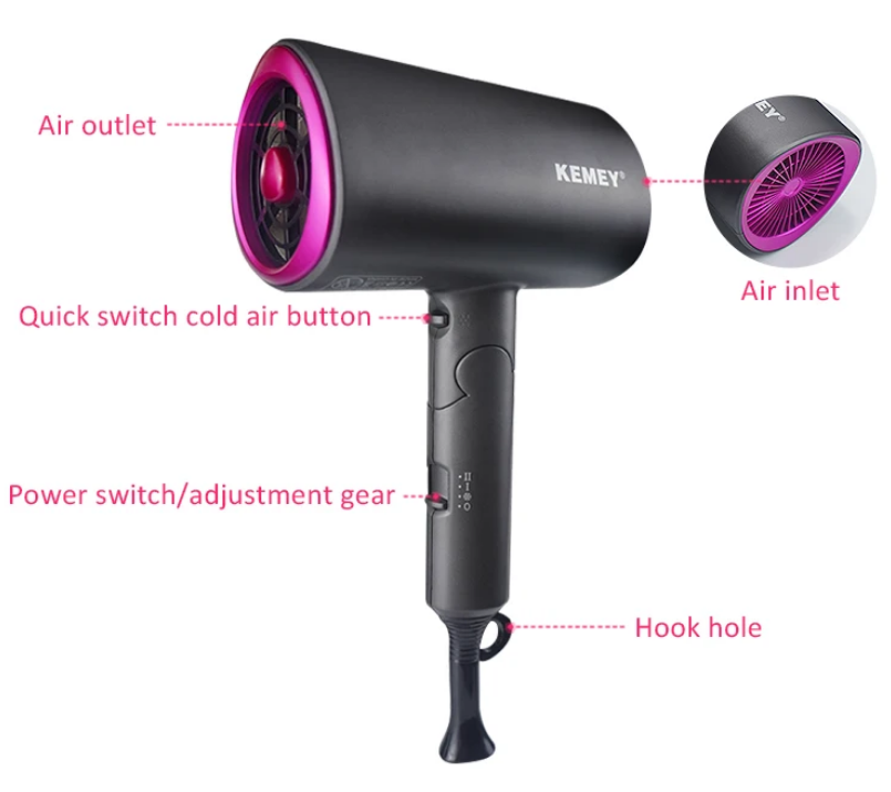 Πιστολάκι μαλλιών - KM-9945 - Kemei - iThinksmart.gr