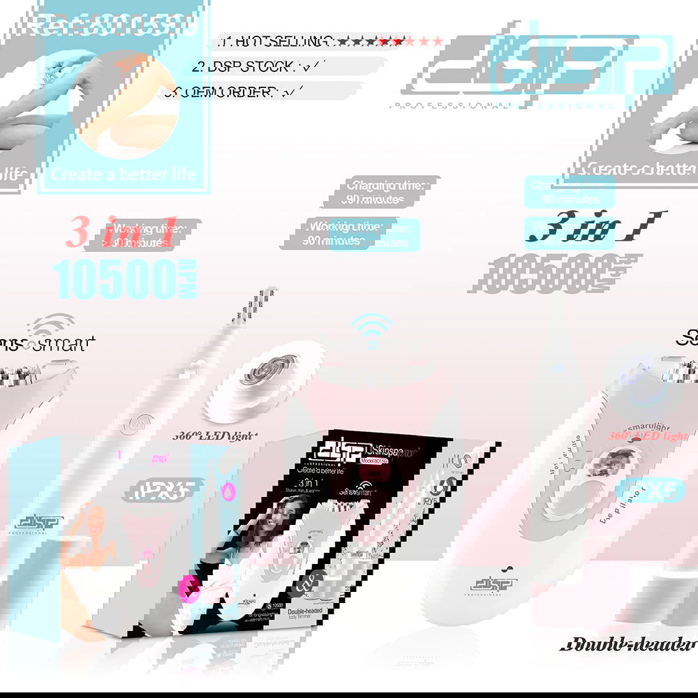 Αποτριχωτική & ξυριστική μηχανή - 3in1 - 80159 - DSP - 616126 - iThinksmart.gr