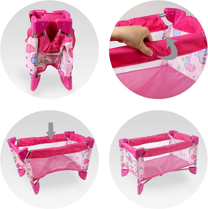 Παιδικό παρκοκρέβατο κούκλας - FL8153 - 403123 - iThinksmart.gr