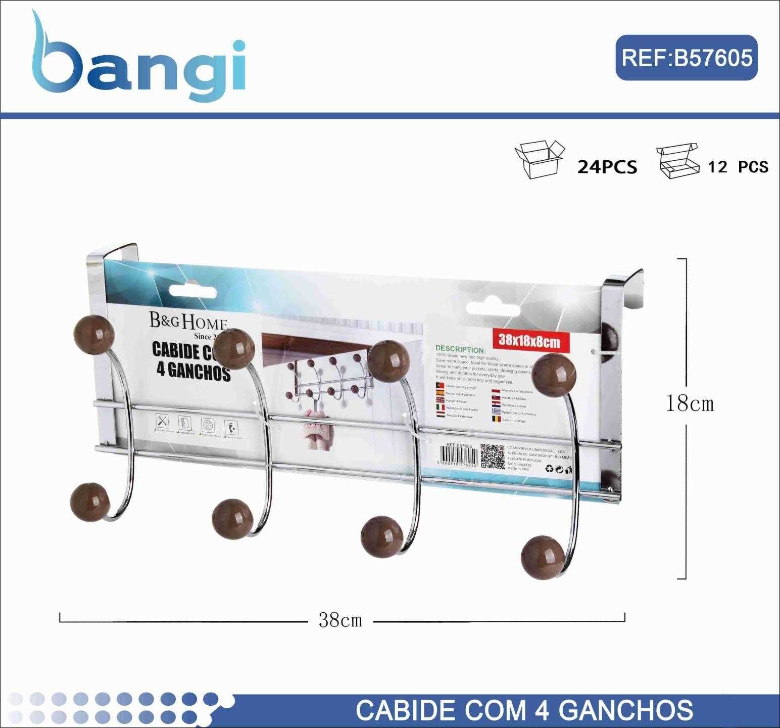 Metal door hanger 4 positions - 57605