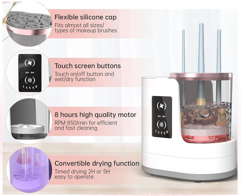 Electric makeup brush cleaner and dryer - 481166