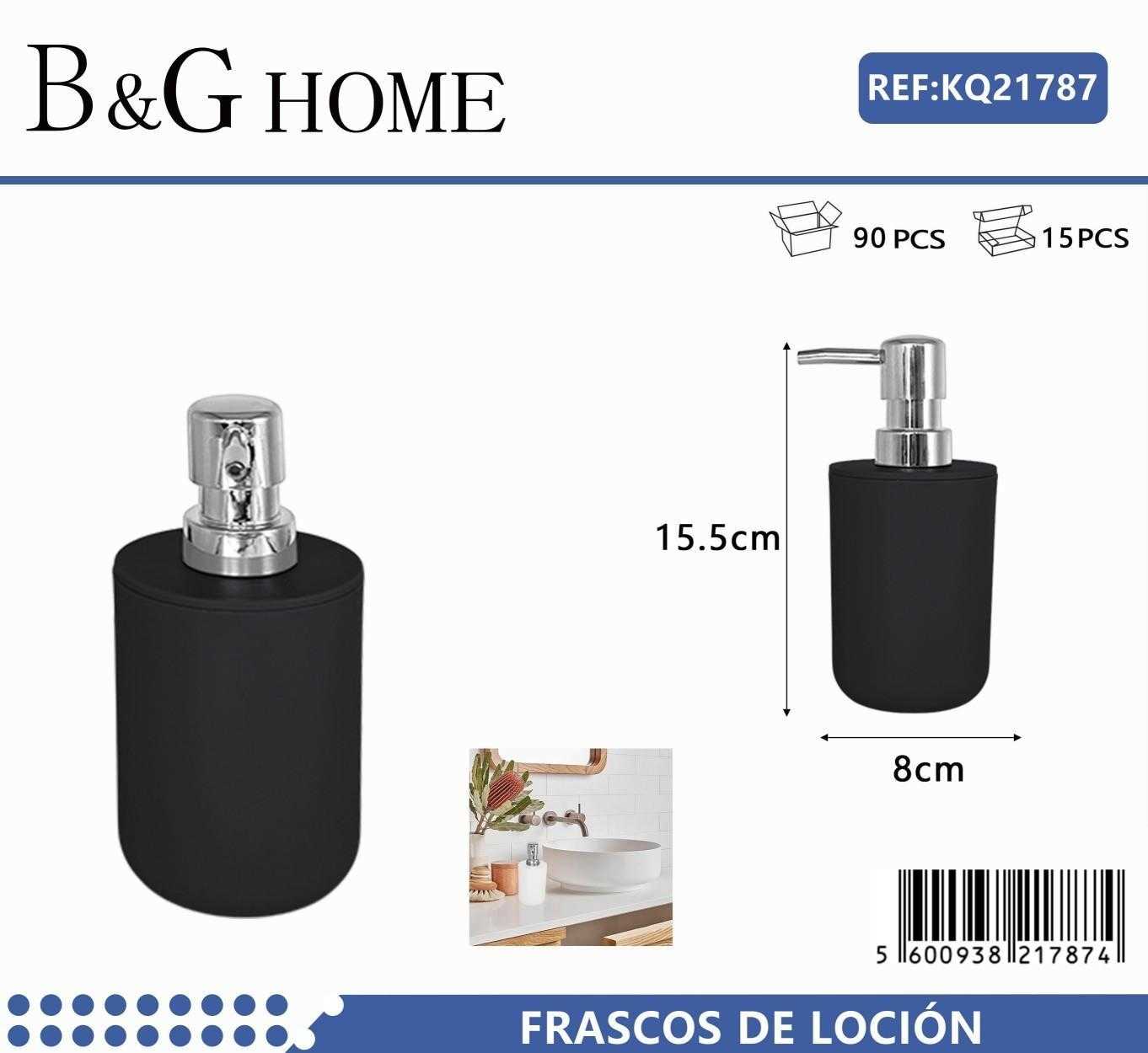 Θήκες κρεμοσάπουνου Dispenser πλαστικές σε σετ 5Χ - Black - 21787