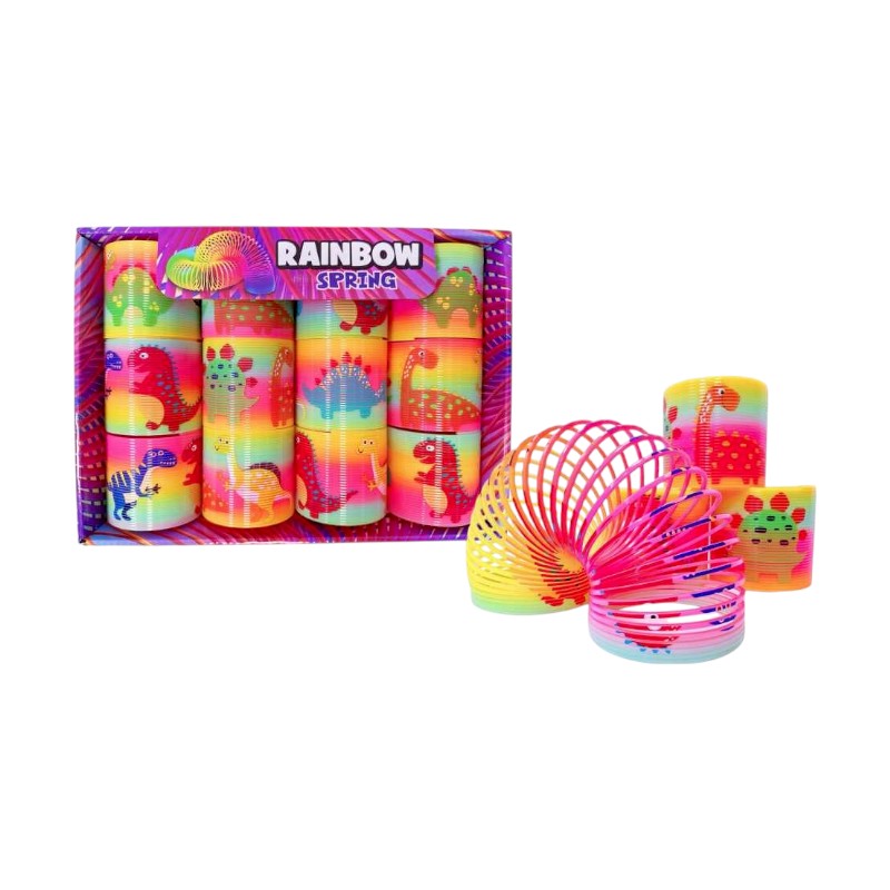 Set of colorful springs with patterns - 12pcs - A7065-K3 - 502188