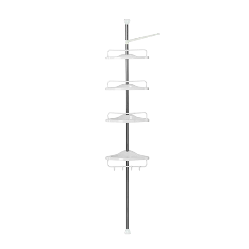 Telescopic corner bathroom shelf - A0028B - 522145