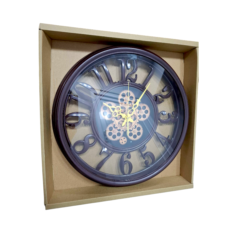 Wall clock - 326-40 - 523118 - Brown