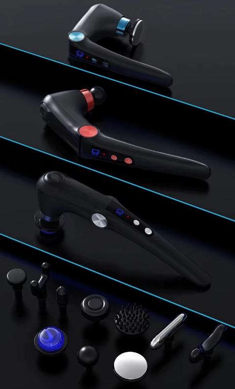 Συσκευή μασάζ με κεφαλές θέρμανσης & ψύξης - Fascial Gun - SL2024 - 541252