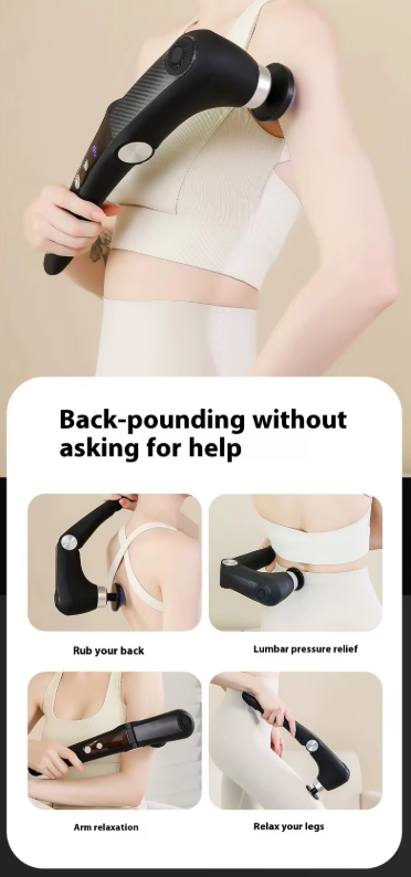 Συσκευή μασάζ με κεφαλές θέρμανσης & ψύξης - Fascial Gun - SL2024 - 541252