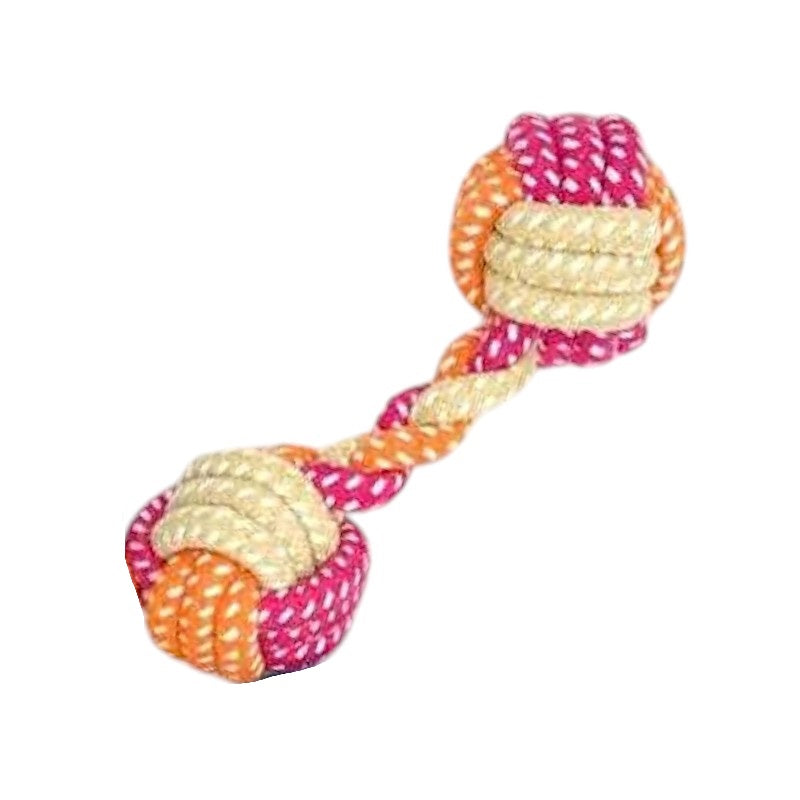 Παιχνίδι σκύλου σχοινί με μπάλες - 18cm - 12pcs - 550527