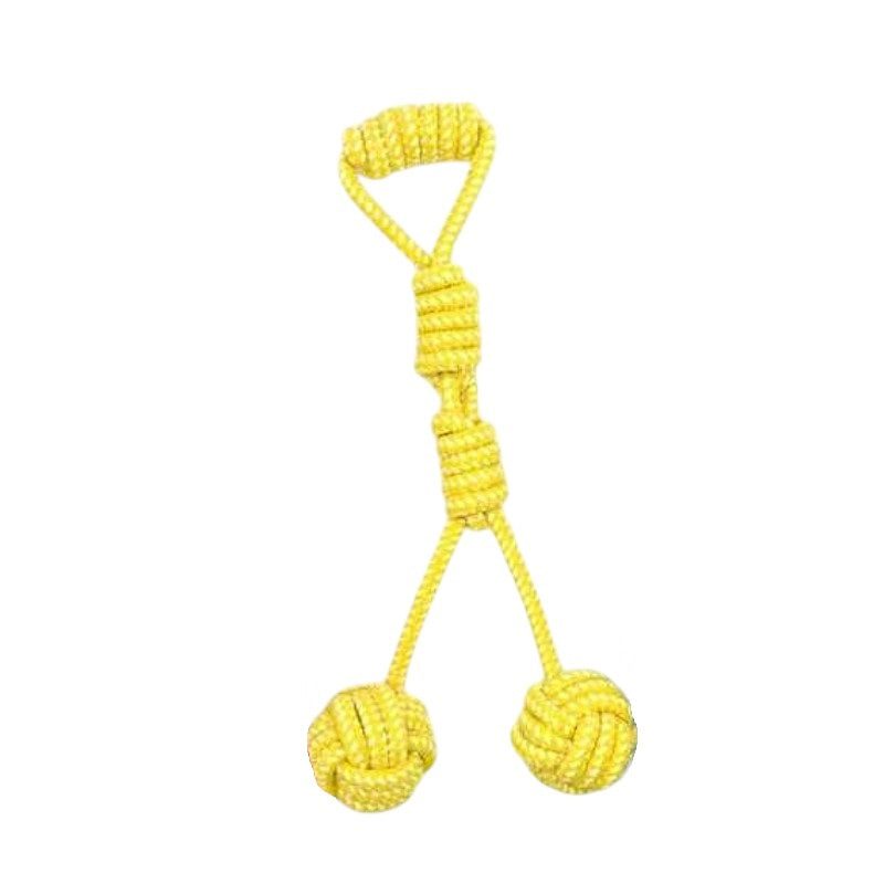 Dog toy rope with balls - 35cm - 12pcs - 550538