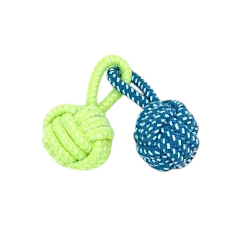 Dog toy rope with balls - 24cm - 12pcs - 550540