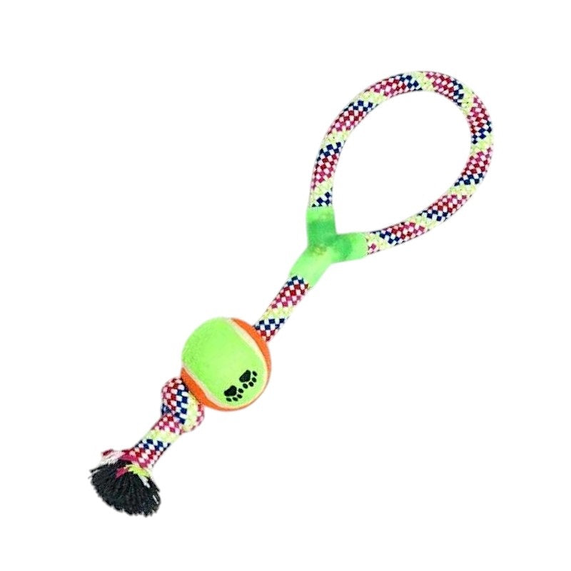 Dog toy rope with ball - 40cm - 12pcs - 550565