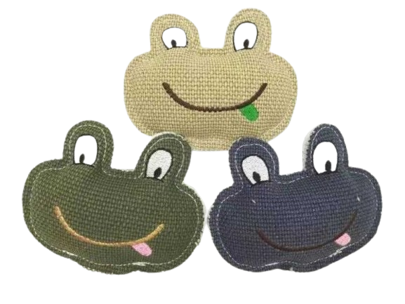 Υφασμάτινο παιχνίδι σκύλου βατραχάκι - 10x13cm - 12pcs - 550842