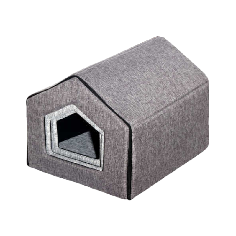 Pet house-bed - 3pcs - 550917 - Grey