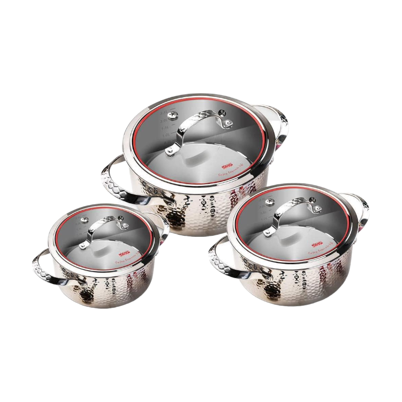 Σετ κατσαρόλες - 3pcs - CS001-S02 - DSP - 562380 - iThinksmart.gr