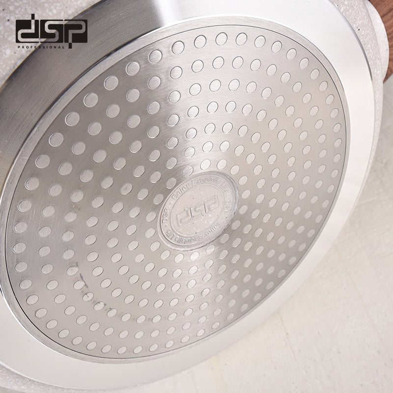 Shallow non-stick saucepan with lid - 5.5L - CA005-BS32-Black - DSP - 563905