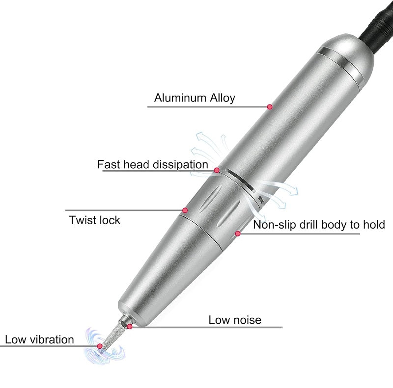 Επαναφορτιζόμενος τροχός μανικιούρ-πεντικιούρ – VKN-UV301 - 581290 - Green