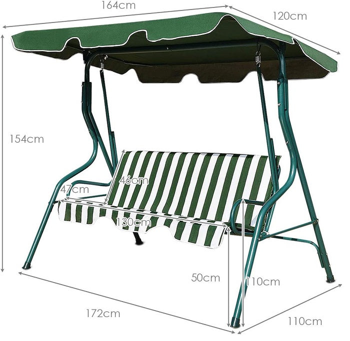 Garden swing 3 seats - YB3106 - 585342