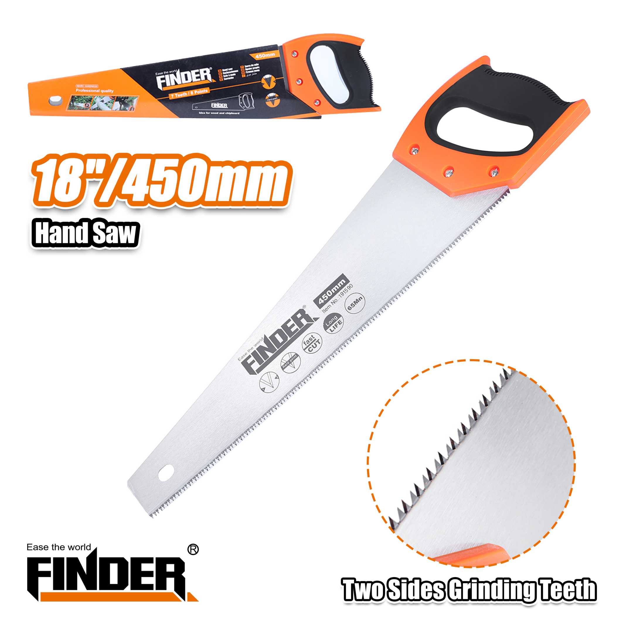 Πριόνι χειρός - 450mm/18"" - Finder - 191590