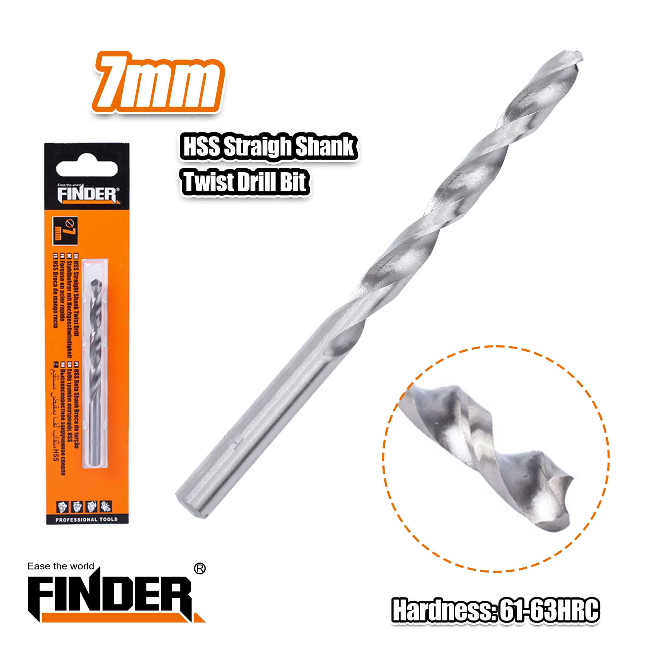 Iron drill - 4241 - 7mm - Finder - 195755