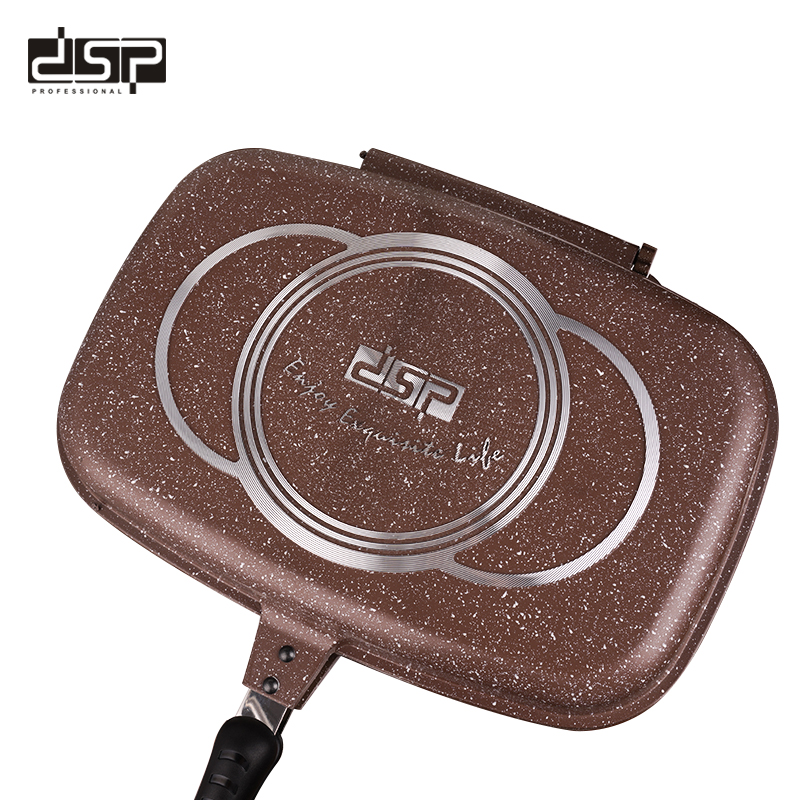 Double non-stick grill pan - CA007-F40-Brown - DSP - 610537