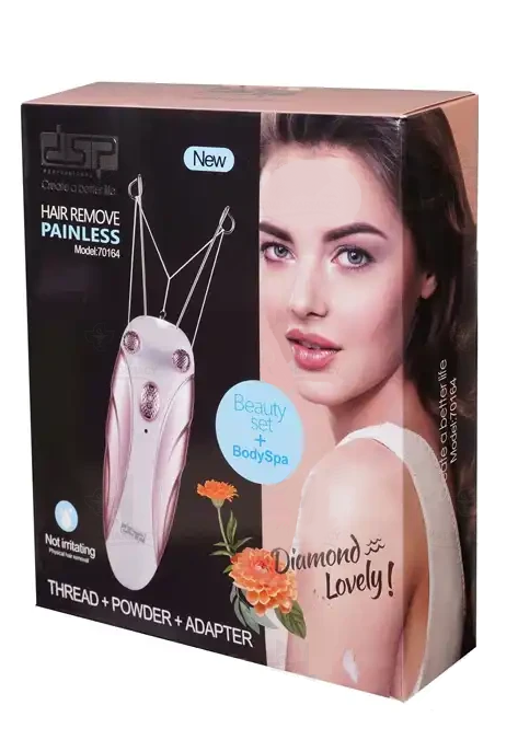 Face-body hair removal device with thread - 70164 - DSP - 612401