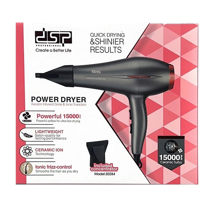 Hair dryer - 30284 - DSP - 613101 - Black
