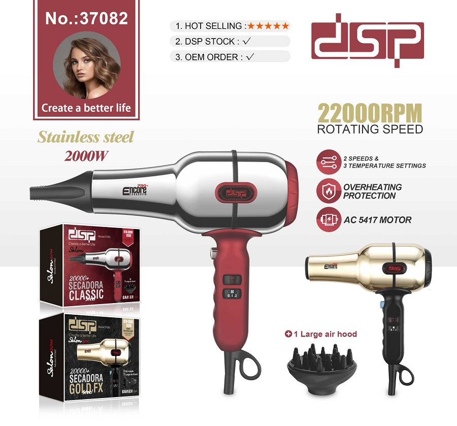 Hair dryer - 37082 - DSP - 614559 - Red