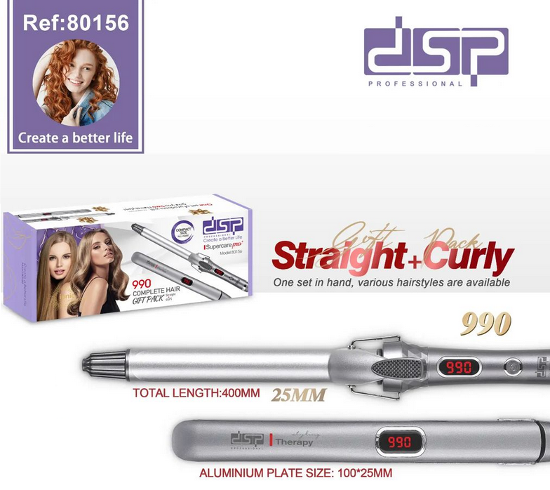 Hair straightener and curler set - 80156 - DSP - 615914