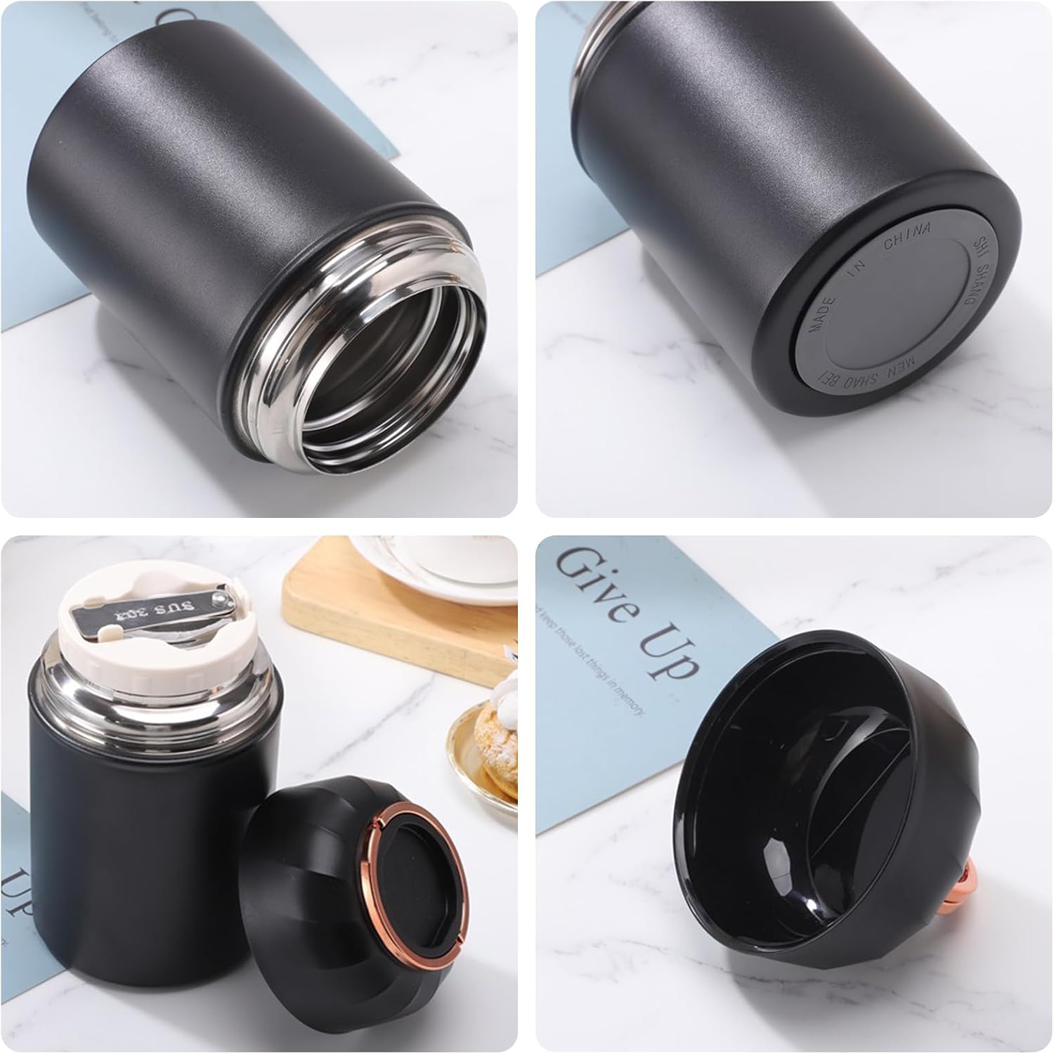 Φορητό παγούρι-θερμός - 500ml - 616250 - Black