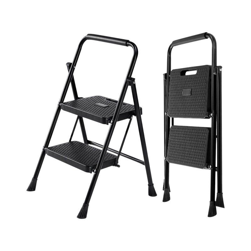Πτυσσόμενη σκάλα-σκαμπό σιδερένια - 109-2 - 617464