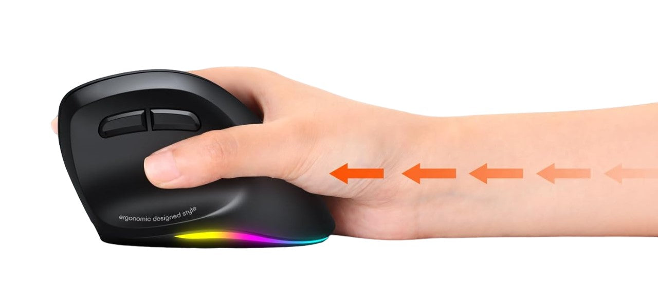 Meetion MT-BTM010R Right Ergonomic Wireless Mouse Black