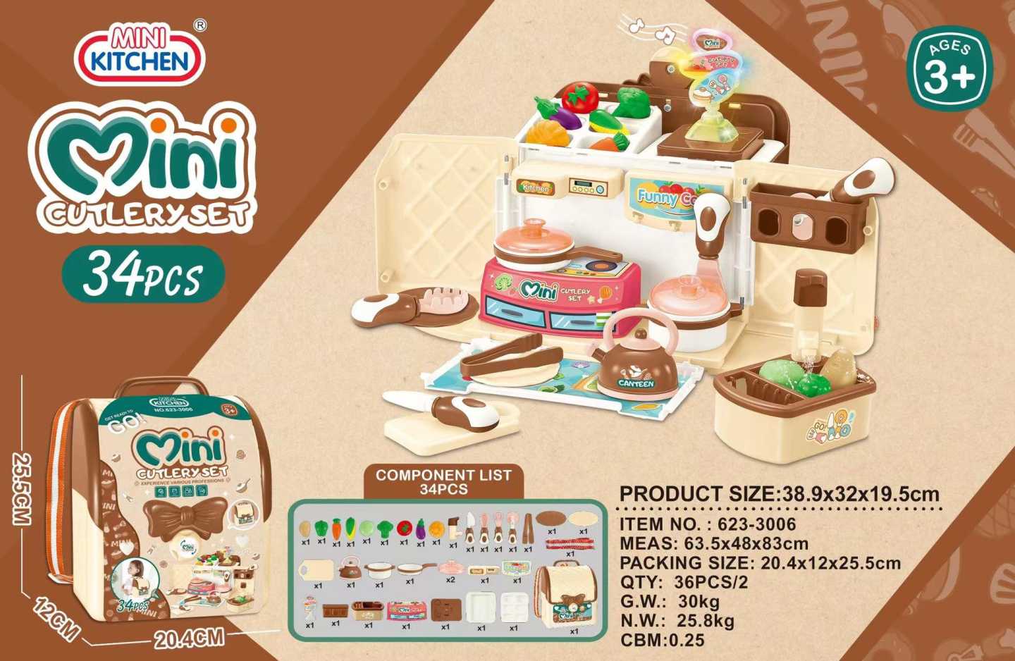 Βαλιτσάκι κουζίνα με αξεσουάρ - 623-3006 - 536004 - iThinksmart.gr