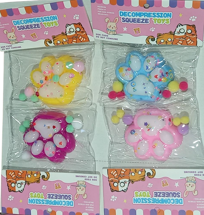 Πατούσα Antistress Squishy - Σετ 16pcs - GA524-1 - 652419