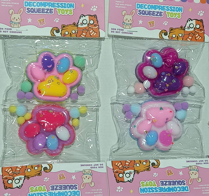 Πατούσα Antistress Squishy - Σετ 16pcs - GA524-6 - 652464