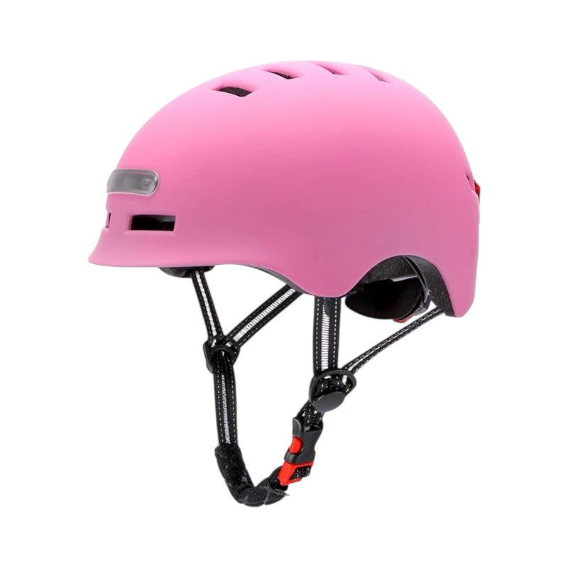 Bicycle helmet with LED headlight - S45-79-3 - 652886 - Pink