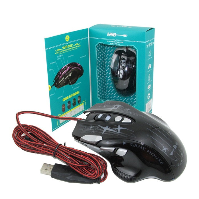 Wired Gaming Mouse - LED RGB - WB912 - Weibo - 659127