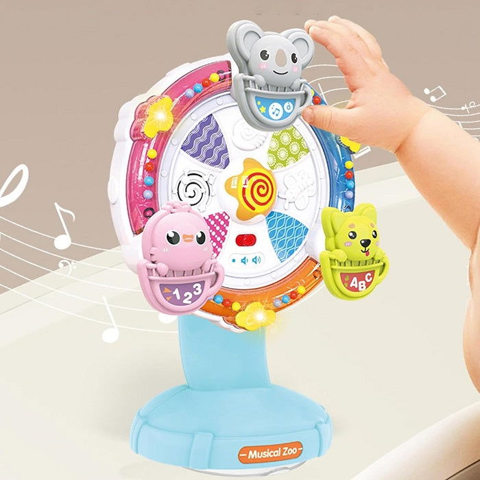 Βρεφικό περιστρεφόμενο παιχνίδι με ζωάκια - 6665 - 345245 - Blue - iThinksmart.gr