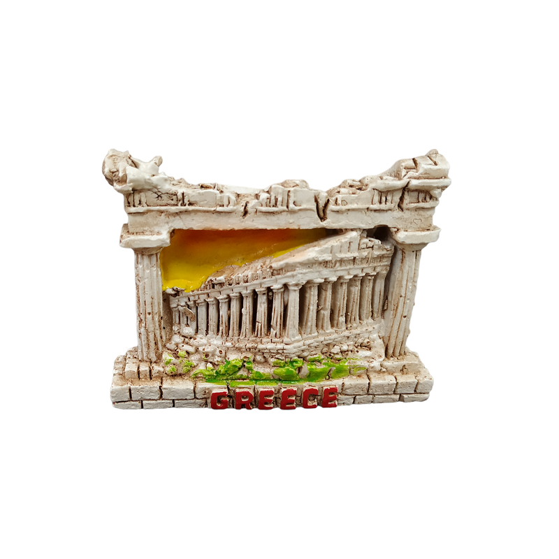Tourist Souvenir Magnet – Set of 12pcs - Resin Magnet - Greece - 678008