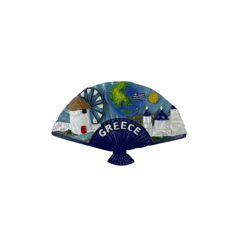 Tourist Souvenir Magnet – Set of 12pcs - Resin Magnet - Greece - 678045