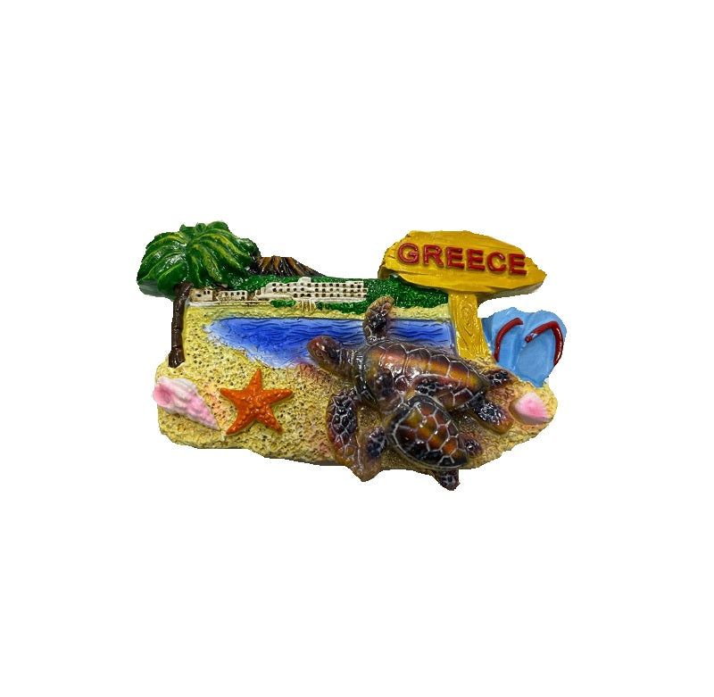 Tourist Souvenir Magnet – Set of 12pcs - Resin Magnet - Greece - 678059