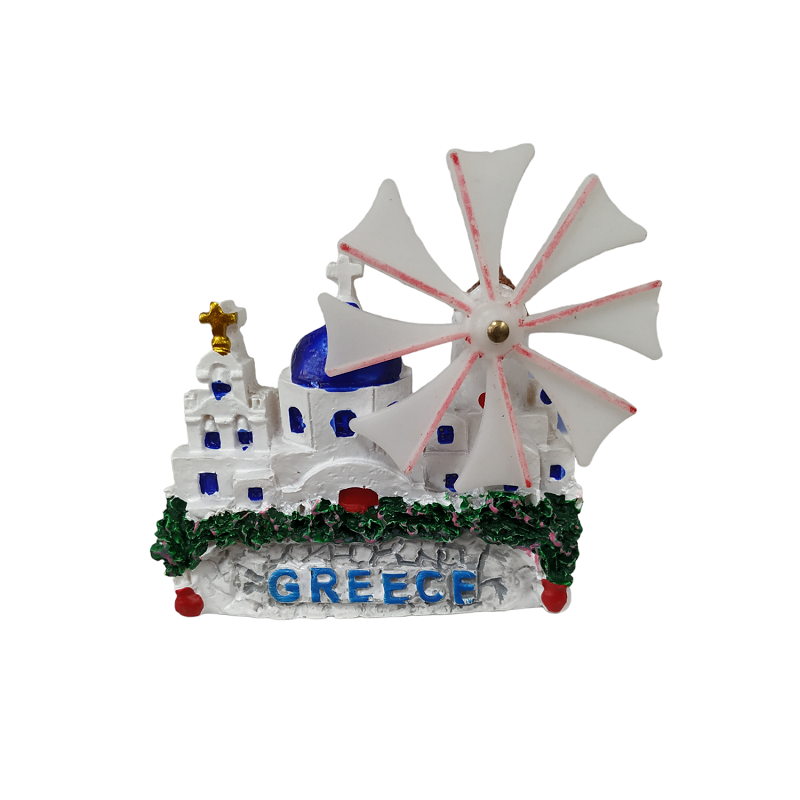 Tourist Souvenir Magnet – Set of 12pcs - Resin Magnet - Greece - 678066