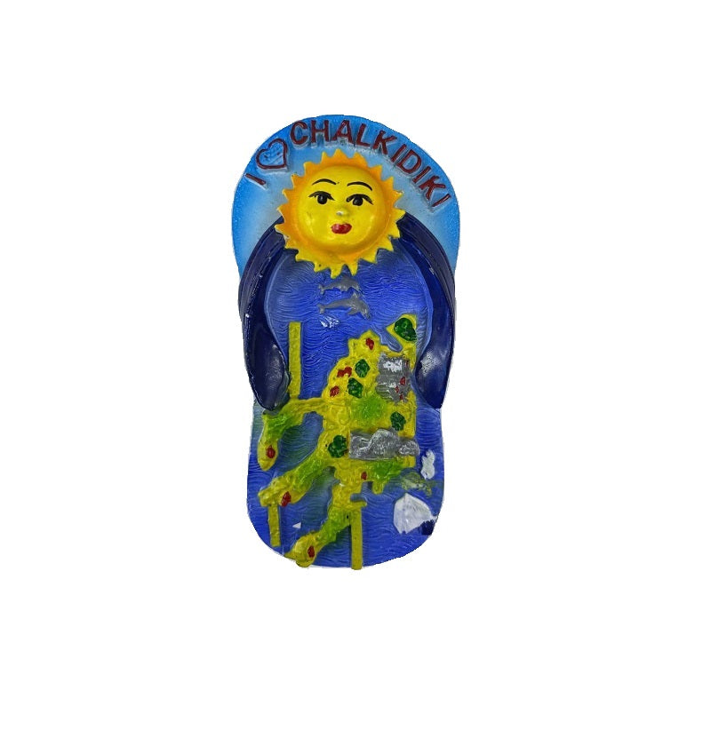 Tourist Souvenir Magnet – Set of 12pcs - Resin Magnet - Chalkidiki - 678070