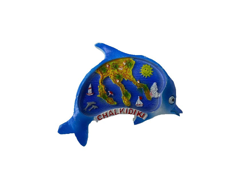 Tourist Souvenir Magnet – Set of 12pcs - Resin Magnet - Chalkidiki - 678095