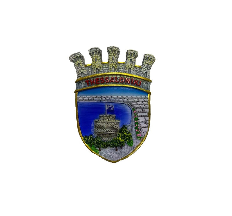 Tourist Souvenir Magnet – Set of 12pcs - Resin Magnet - Thessaloniki - 678142