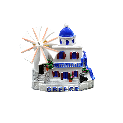 Tourist Souvenir Magnet – Set of 12pcs - Resin Magnet - Greece - 678178