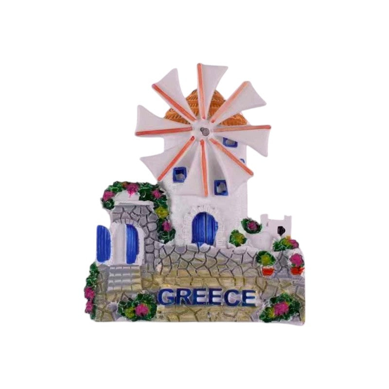 Tourist Souvenir Magnet - Set of 12pcs - Resin Magnet - Greece - 678189