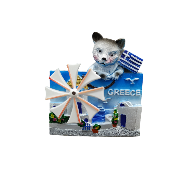 Tourist Souvenir Magnet – Set of 12pcs - Resin Magnet - Greece - 678195