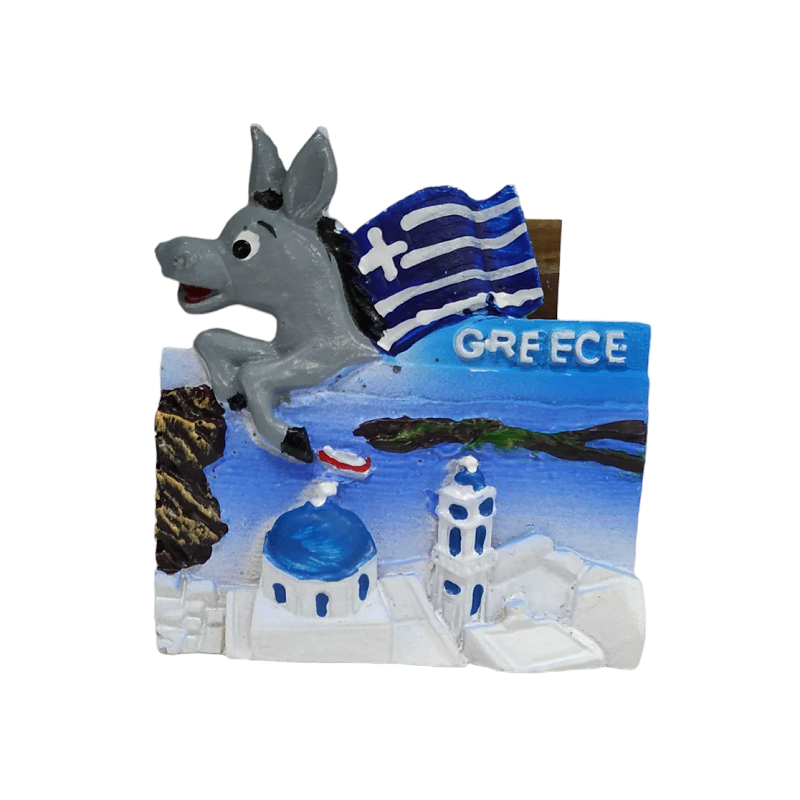 Tourist Souvenir Magnet - Set of 12pcs - Resin Magnet - Greece - 678213