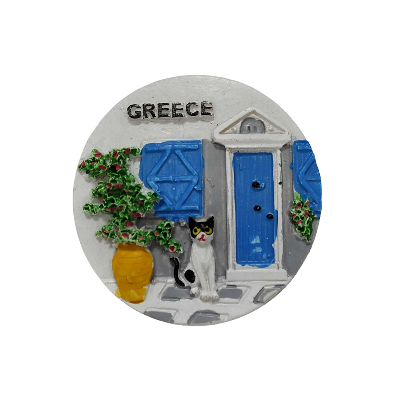 Tourist Souvenir Magnet – Set of 12pcs - Resin Magnet - Greece - 678218